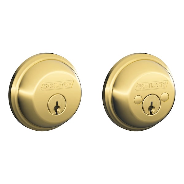Grade 1 Double Cylinder Deadbolt Lock, Conventional Cylinder, 5 Pins, Keyed Different, Dual Option L